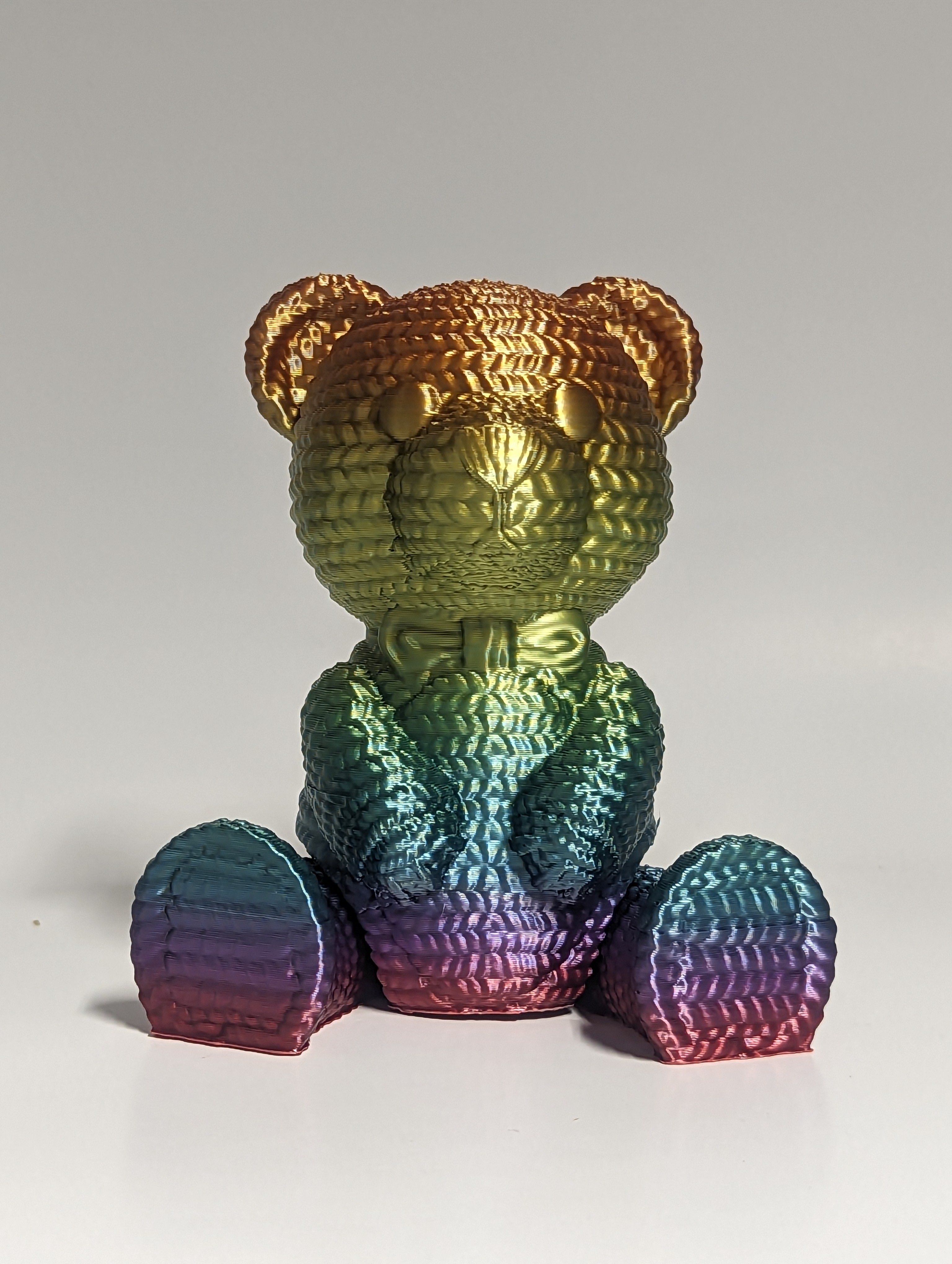 Iridescent Teddy Bear bear Key ring