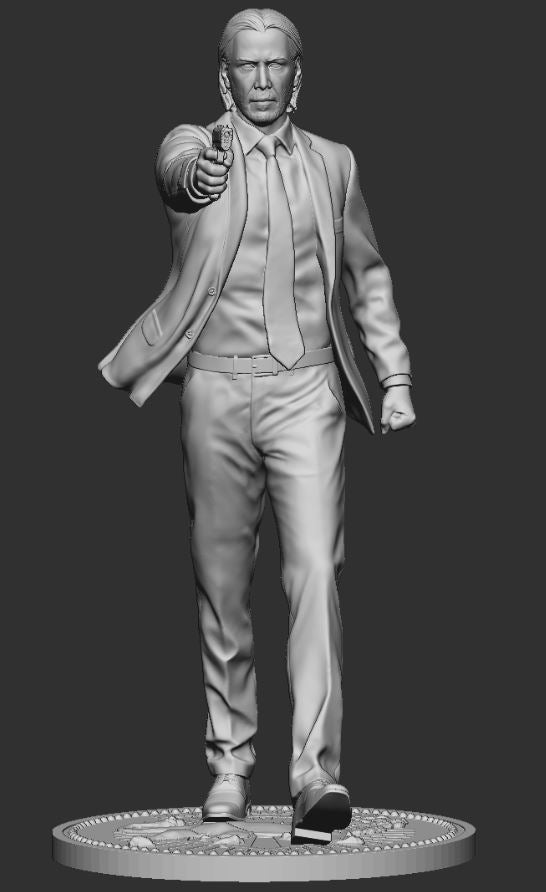 John Wick 3D Printing Figurine Standing STL Files