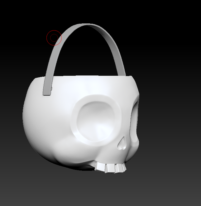 Toon Skull Halloween Candy Bucket