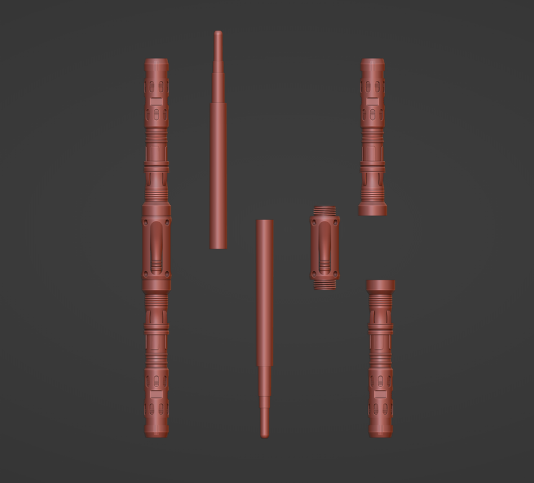 Print in Place Double Lightsaber Concept 3