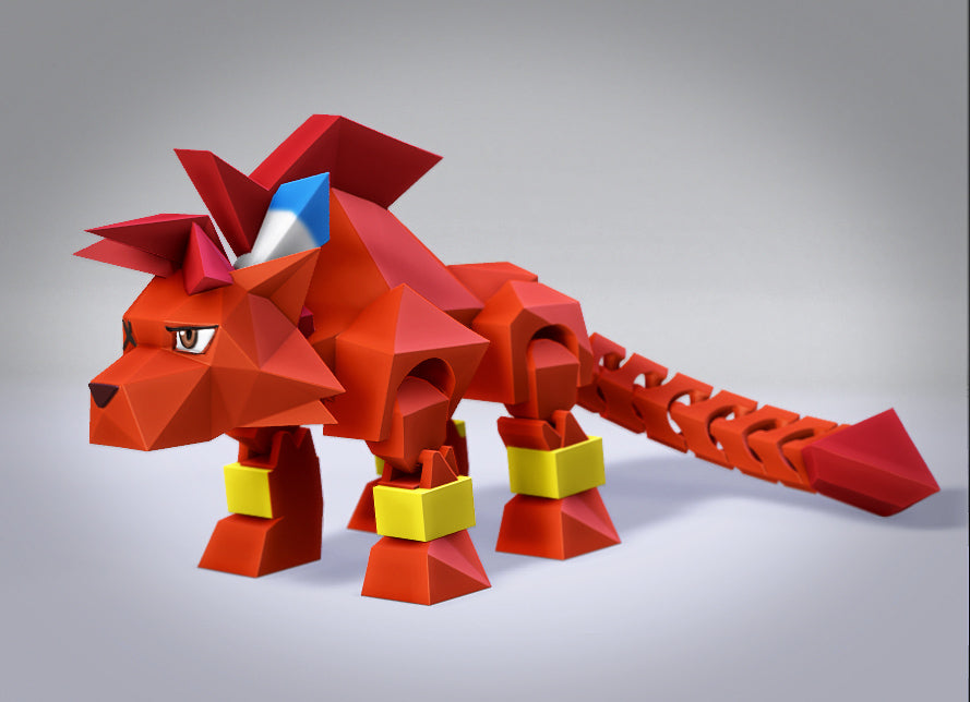 Low Poly Flexi Red XIII