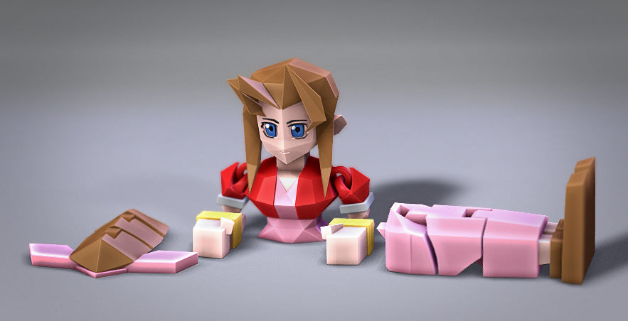 Low Poly Flexi Aerith