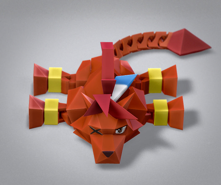 Low Poly Flexi Red XIII