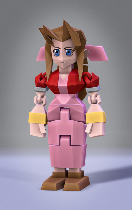 Low Poly Flexi Aerith