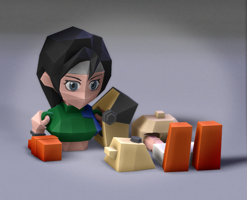 Low Poly Flexi Yuffie