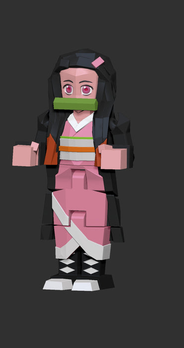 Low Poly Flexi Nezuko