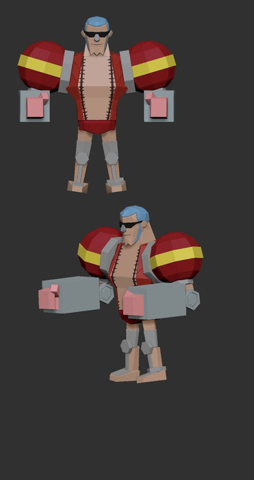 Low Poly Flexi Franky