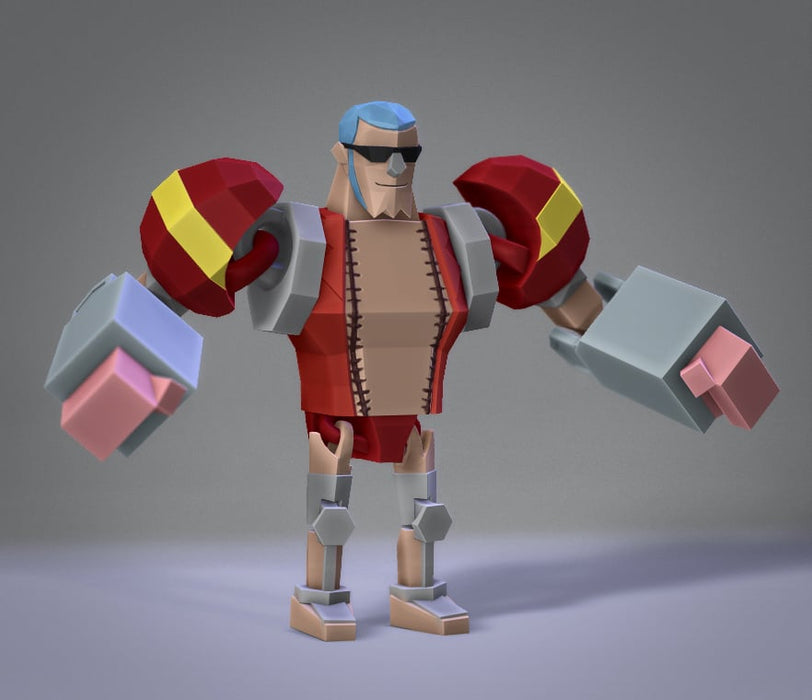 Low Poly Flexi Franky