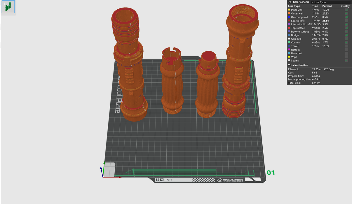 Print in Place Connecting Double Lightsaber Concept 9