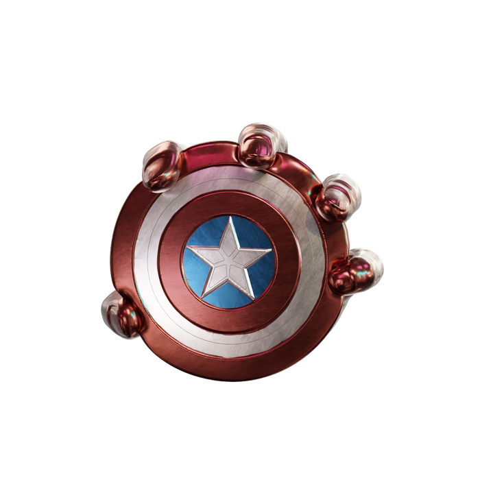 Captain America Shield Red Hulk Wall Display