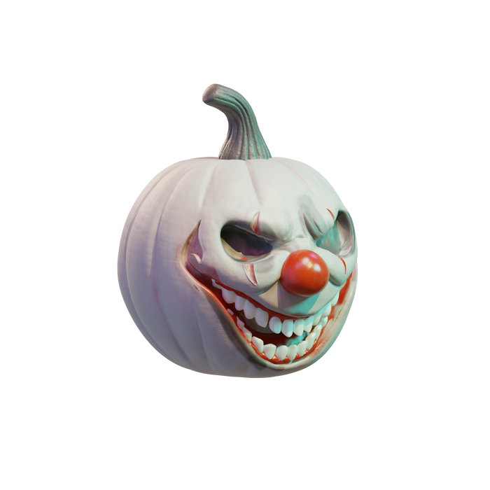 Clown Pumpkin Head