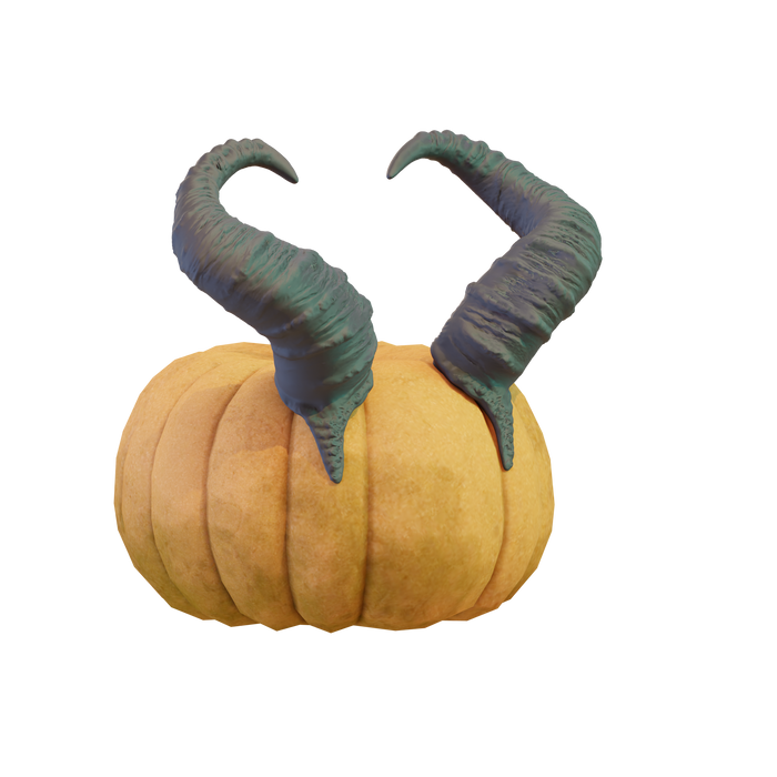 Mr Pumpkin Head Horns 1