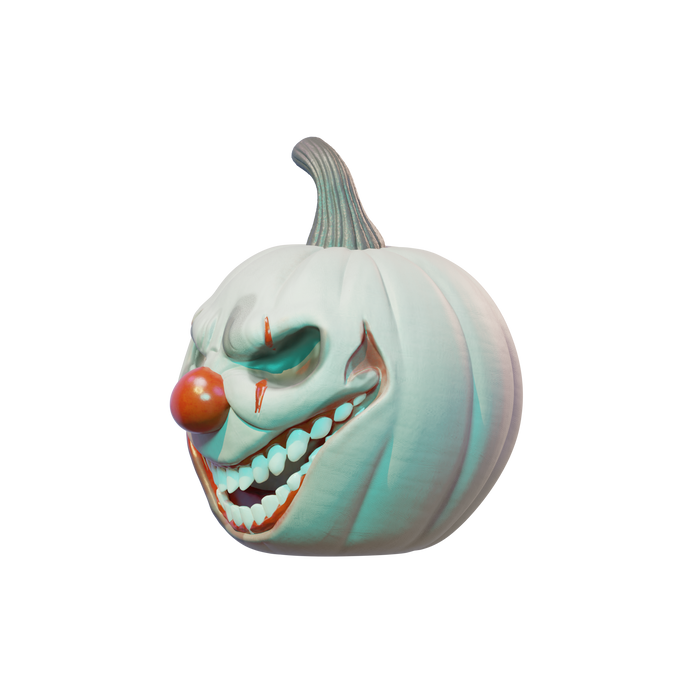 Clown Pumpkin Head