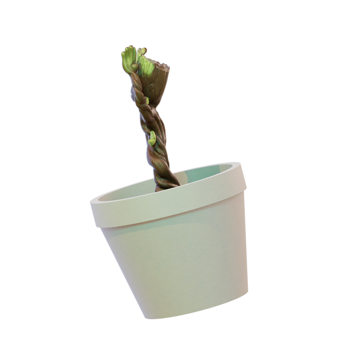 Springy Baby Groot Pot