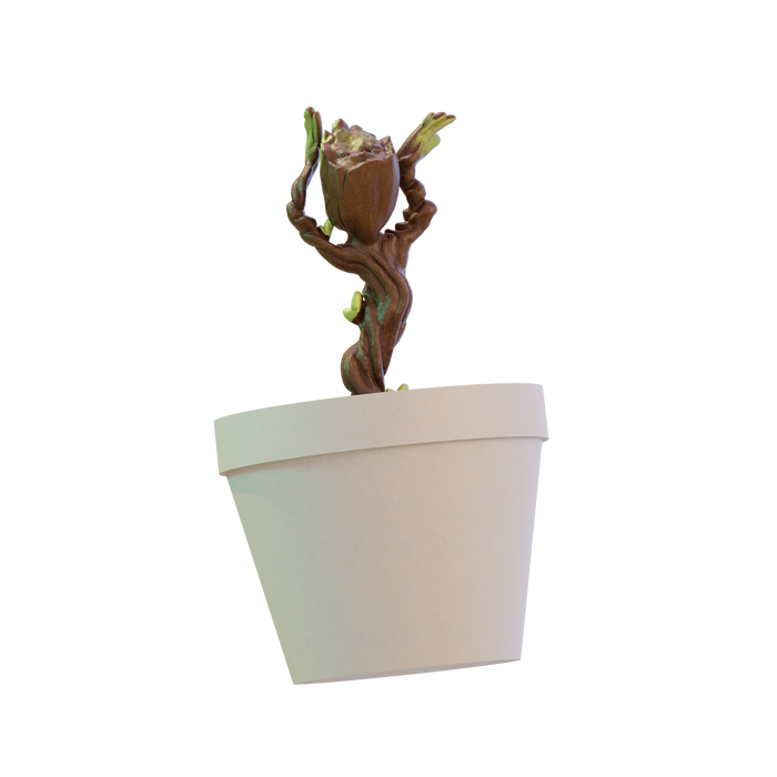 Springy Baby Groot Pot