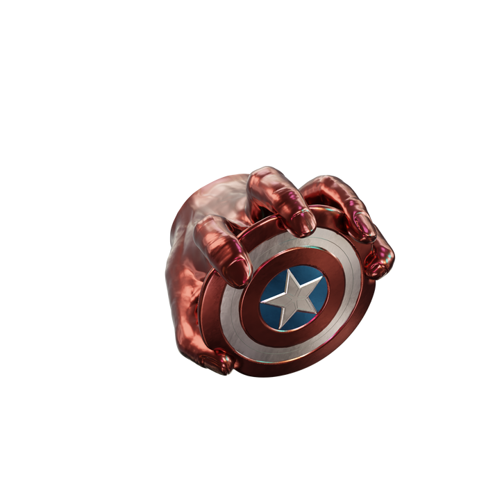 Captain America Shield Red Hulk Wall Display