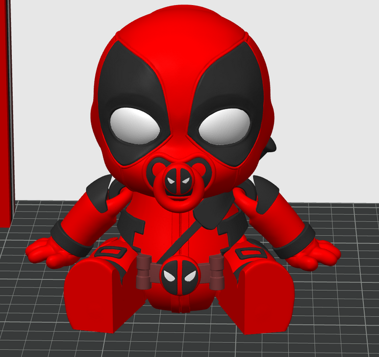 Flexi Baby Deadpool Painted