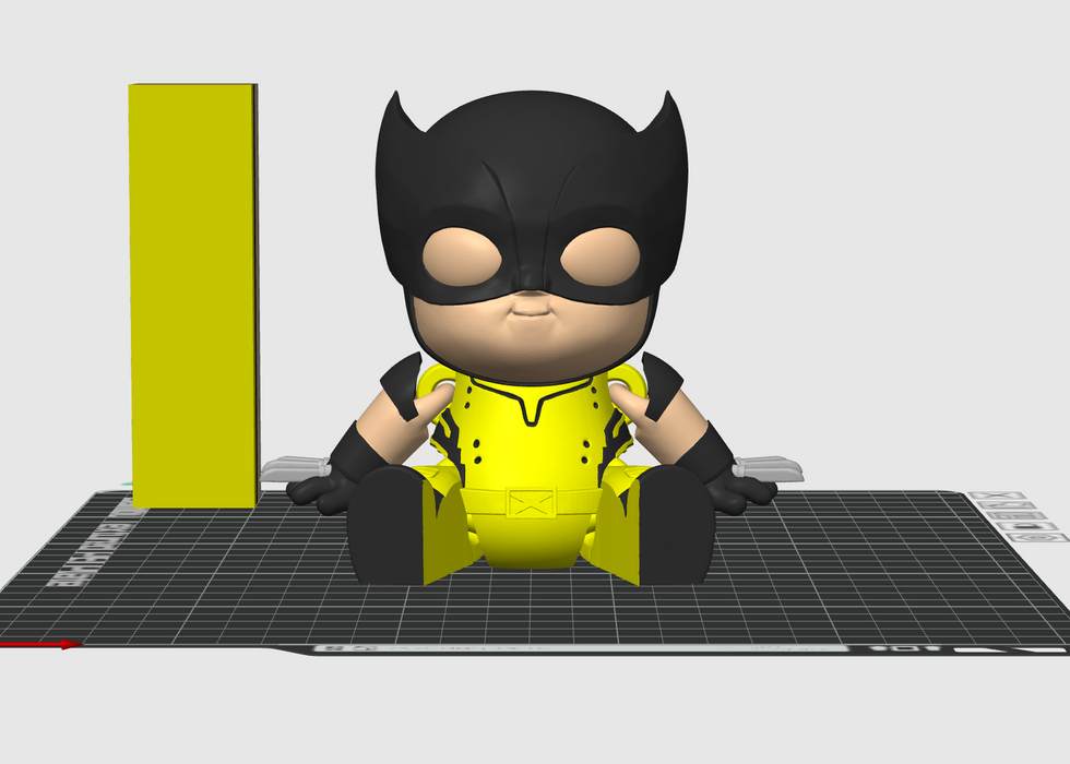 Baby Wolvie Flexi Painted