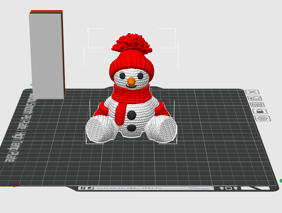 Flexi Crochet Snowman Painted