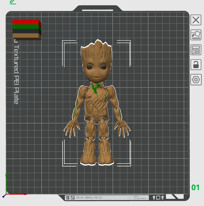 Flexi Baby Groot Painted