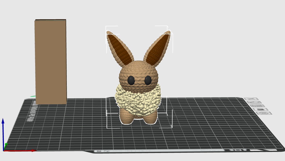 Crochet Eevee Painted