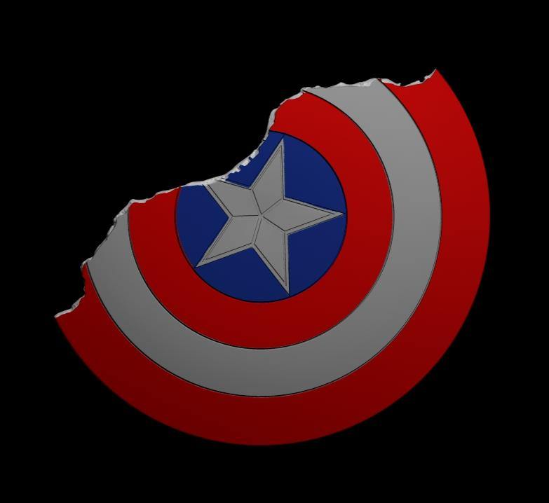 Captain America Broken Shield Stl — Nikko Industries 2575