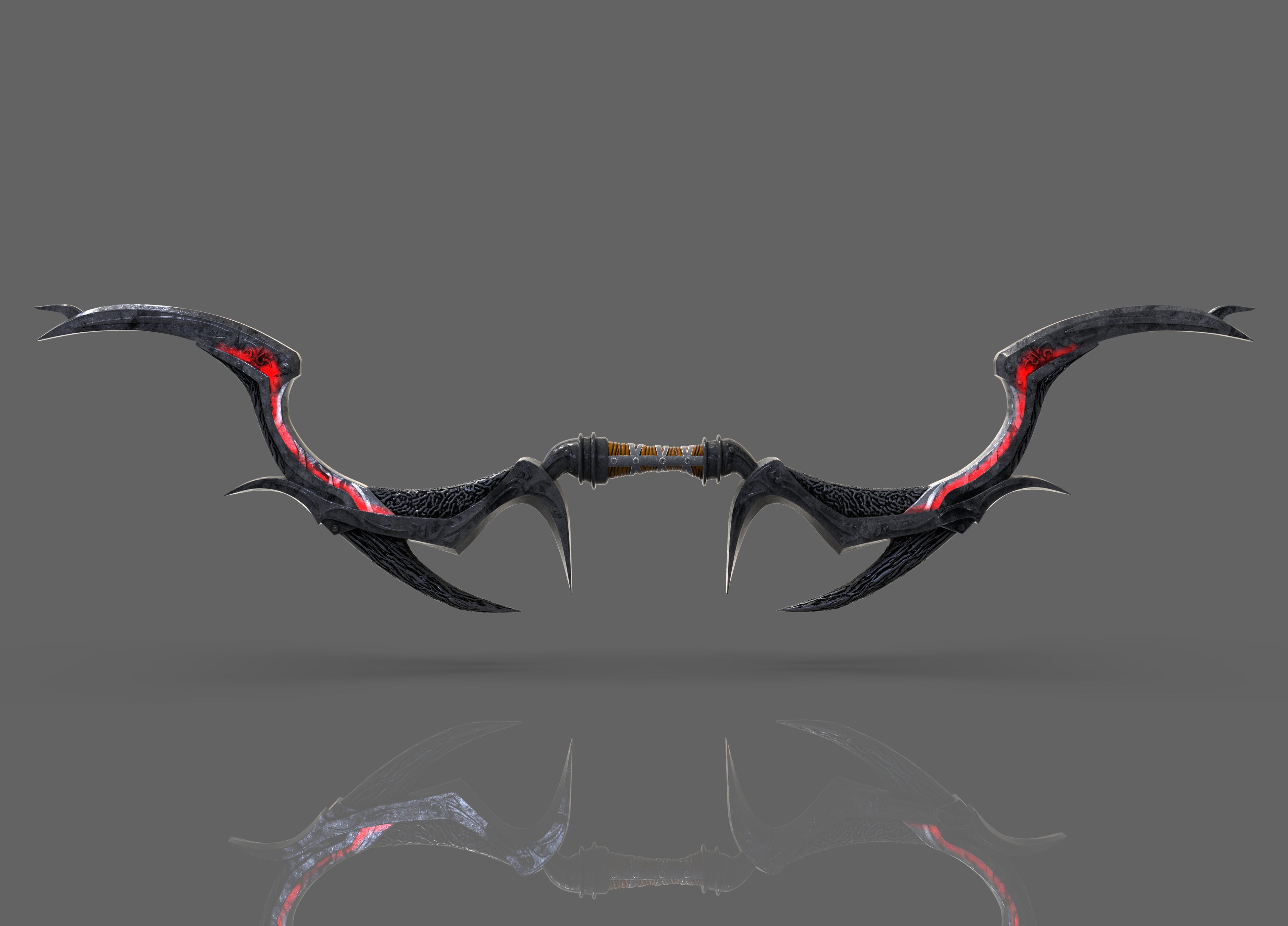 Daedric Bow STL Nikko Industries   DaedricBow1.95 3838x2758 