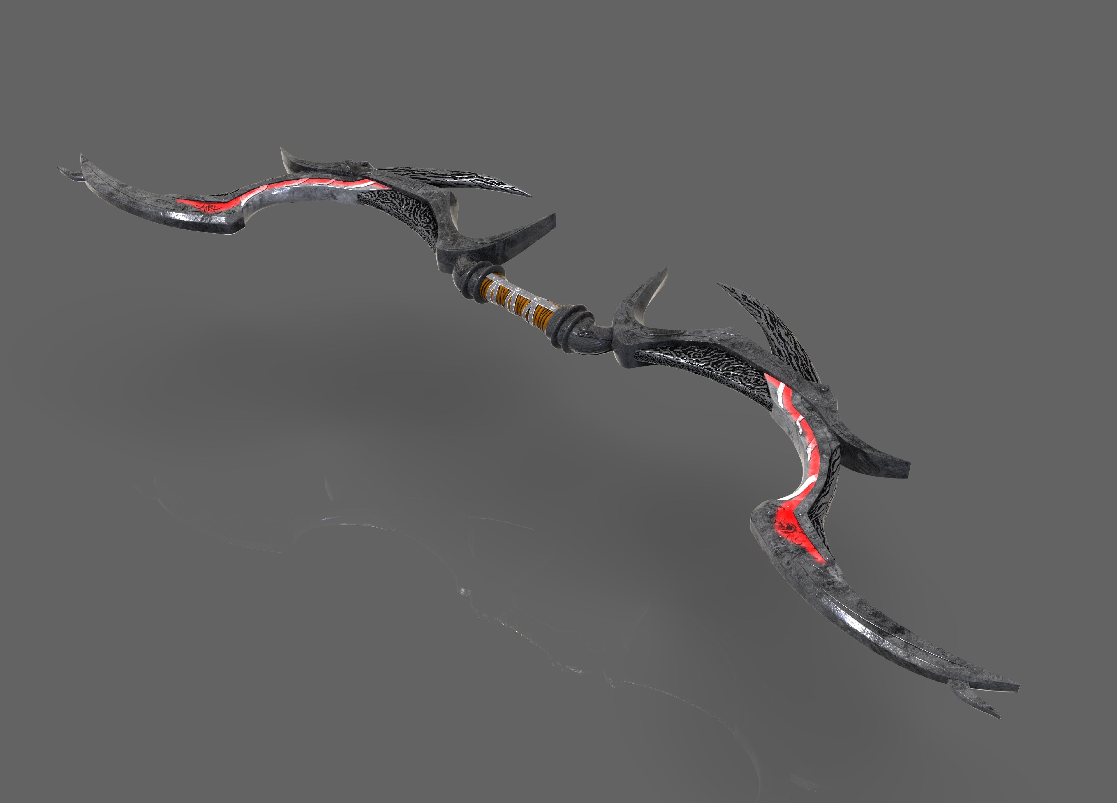 Daedric Bow STL Nikko Industries   DaedricBow4.98 3838x2758 