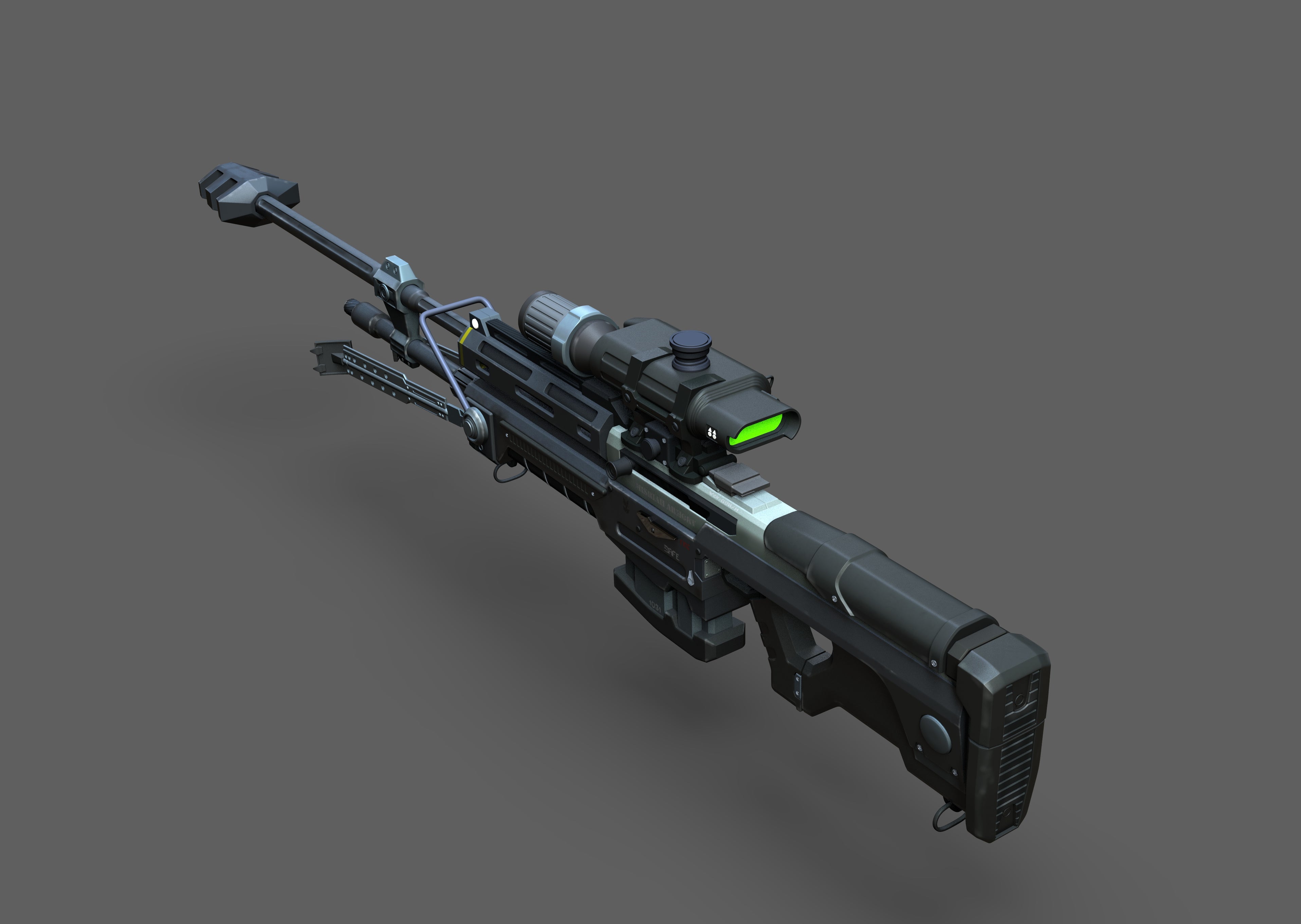 Halo SRS99 50Cal Sniper Rifle STL — Nikko Industries