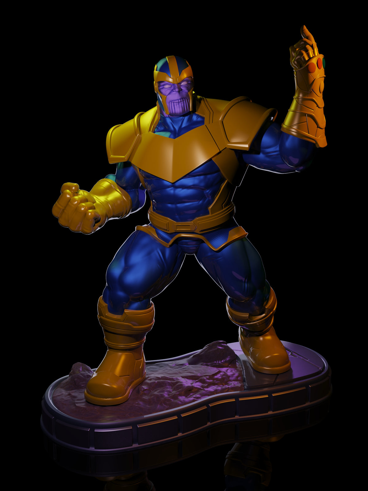 Comic Style Thanos Statue STL — Nikko Industries