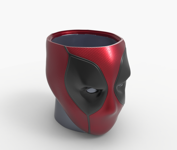 Deadpool Popcorn Bucket STL — Nikko Industries