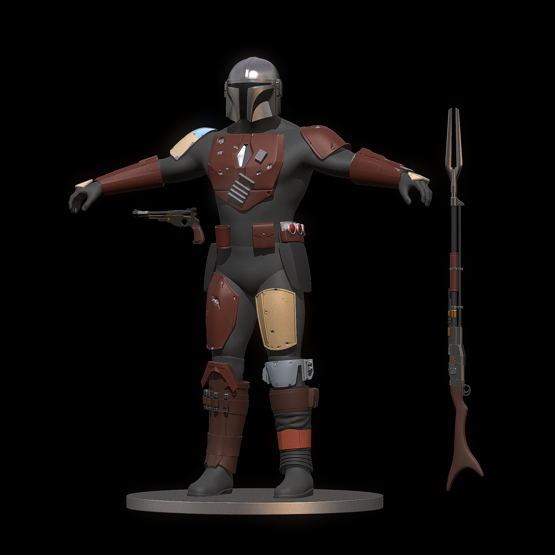 Mandalorian Armour (FULL BODY, TEXTURED, ROBLOX) - Nikoverc