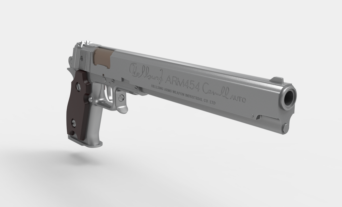 STL file Jackal gun from Alucard, From the anime HELLSING 🔫・Design to  download and 3D print・Cults
